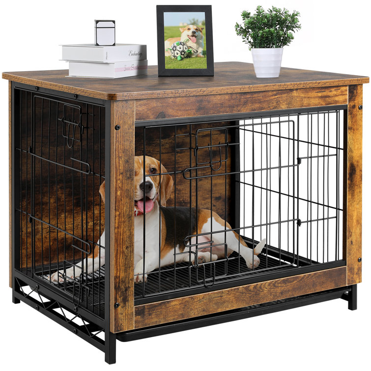 Wayfair dog crate end table sale
